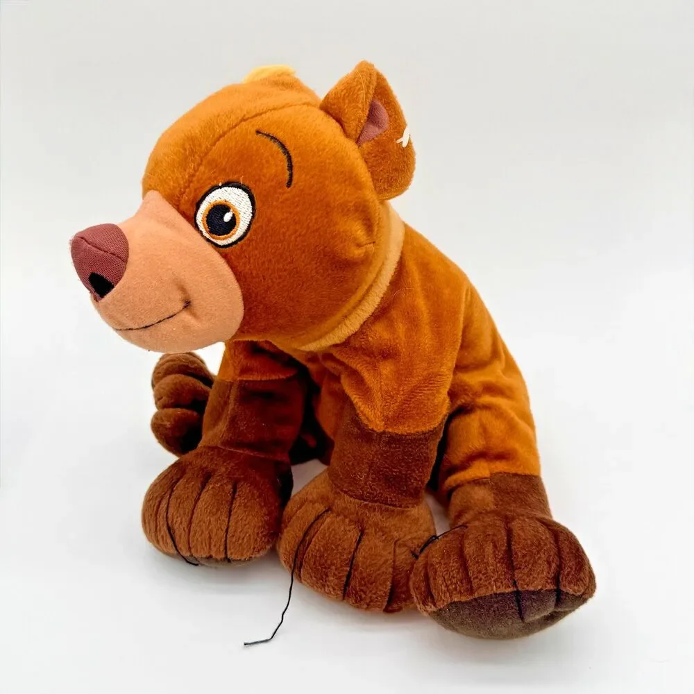 Disney Brother Bear Koda Zip Floppy Purse Bag Plush Stuffed Animal Toy Brown Med